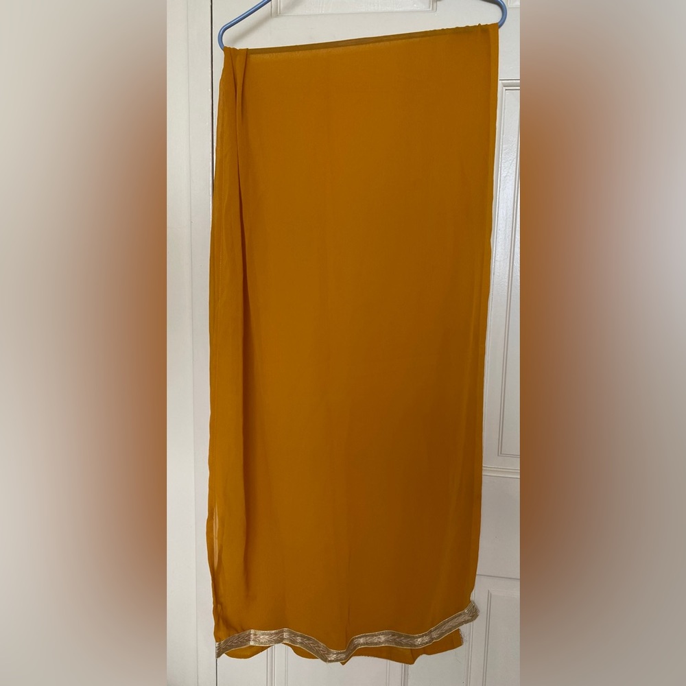 Mustard Indian Scarf Chunni